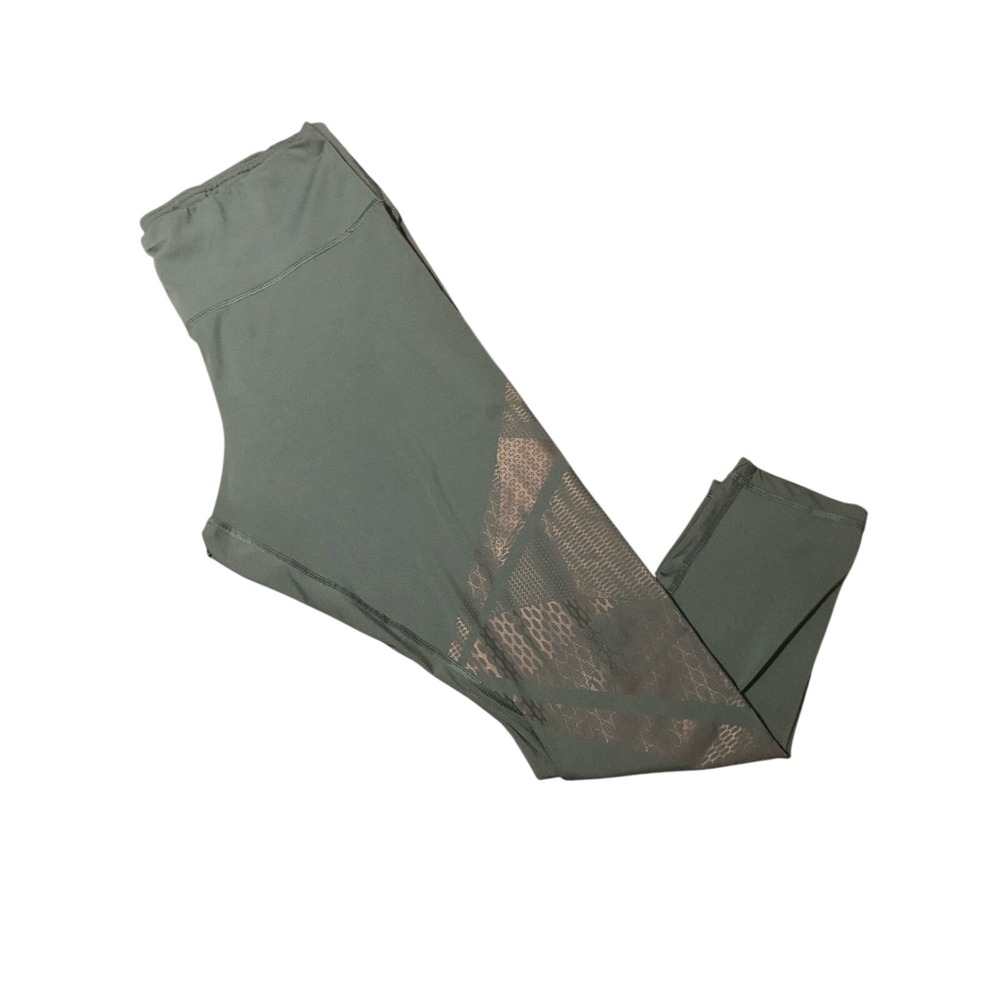 Crivit Athletic Leggings High Waist‎ Mesh Detail Activewear XL